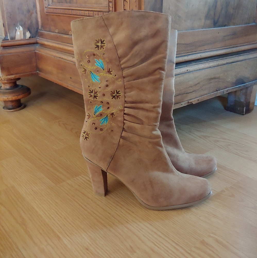 New Turqoise detailed boots